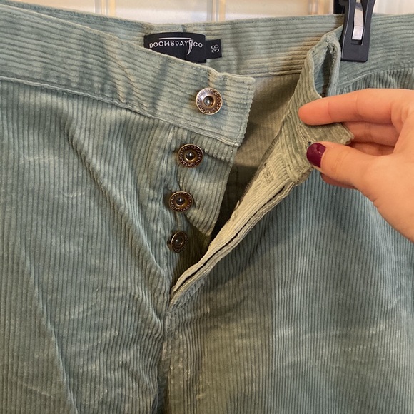 Sage green men’s corduroy pants size 38 - Picture 3 of 8